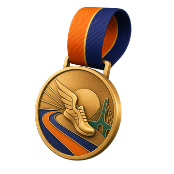 Illustration of finisher medal