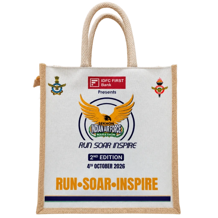 Official SIM 2026 jute runner goodie bag